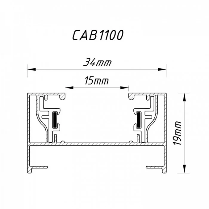 Шинопровод 2м 1 фаза Feron 40002 CAB1100 Шинопровод 2м 1 фаза Feron 40002 CAB1100