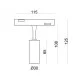 Магнитный трековый светильник Kloodi KDMG-SPOT30 3W 3K WH Spot30