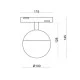 Магнитный трековый светильник Kloodi KDMG-MOON100 3K BK Moon100