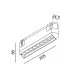 Магнитный трековый светильник LTX 06.2055.10.940.WH.2G In_Line Wall Washer 205, 10 Вт, 1025 лм, 4000K