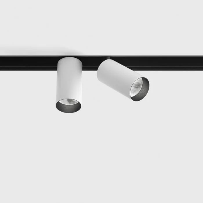 Світильник прожекторний LTX IN_LINE TUB S A 60 X2 DALI 4x, D30mm, H60mm, L211mm, LED 2x4.5W, 3000K, білий/чорний (06.2301.14.930.WH.DALI.4x)