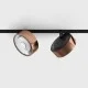 Світильник прожекторний LTX IN_LINE SOL, 2-х групний, ON/OFF, D95mm, H33mm, LED 10.8W, 3000K, мідь/чорний (06.9533.14.930.CP/BK.2G)