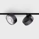Прожекторный светильник LTX IN_LINE SOL, DALI 4x, D95mm, H33mm, LED 10.8W, 4000K, diamond black/черный (06.9533.14.940.DBG/BK.DALI.4x)