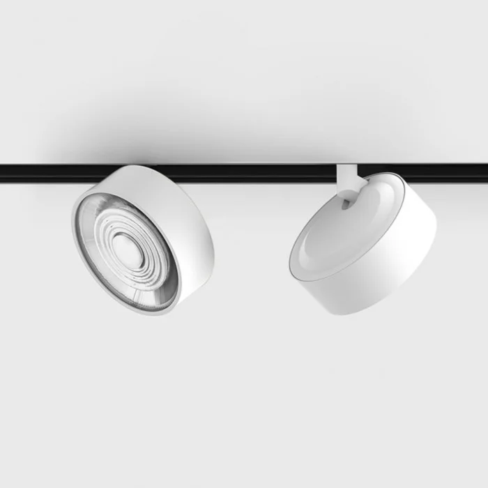 Світильник прожекторний LTX IN_LINE SOL, 2-х групний, ON/OFF, D95mm, H33mm, LED 10.8W, 3000K, білий/білий (06.9533.14.930.WH.2G)