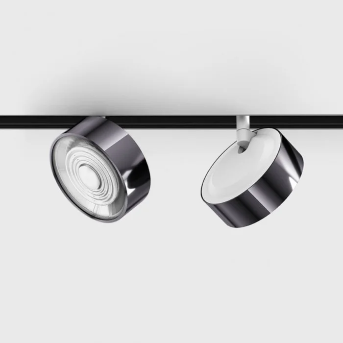Світильник прожекторний LTX IN_LINE SOL, 2-х групний, ON/OFF, D95mm, H33mm, LED 10.8W, 3000K, diamond black/білий (06.9533.14.930.DB/WH.2G)