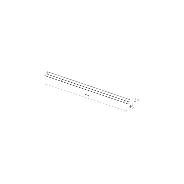 Магнітний трековий світильник Nowodvorski 11308 UT-LVM Line LED 1x18W 3000K 1500Lm IP20 чорний