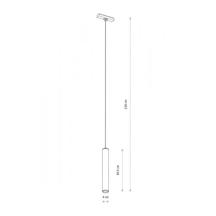 Магнітний трековий світильник Nowodvorski 11317 UT-LVM Roller LED 1x10W 3000K 1000Lm IP20 чорний