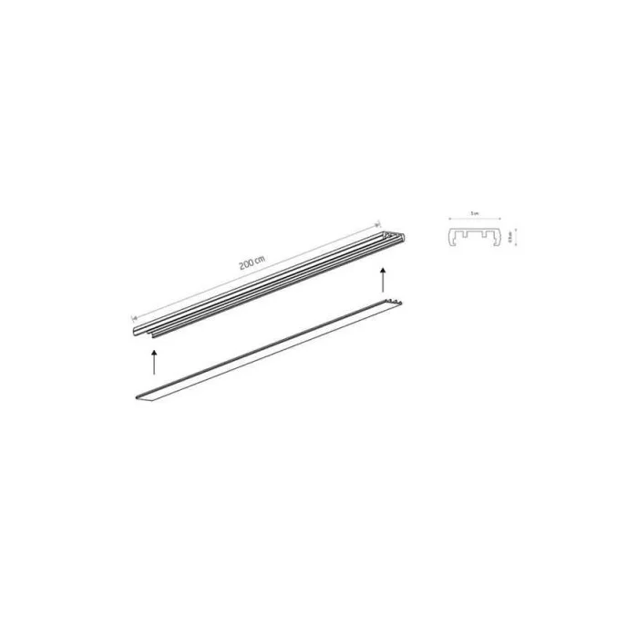 Магнитный шинопровод накладной Nowodvorski 11318 UT-LVM 2м IP20 черный Магнитный шинопровод накладной Nowodvorski 11318 UT-LVM 2м IP20 черный