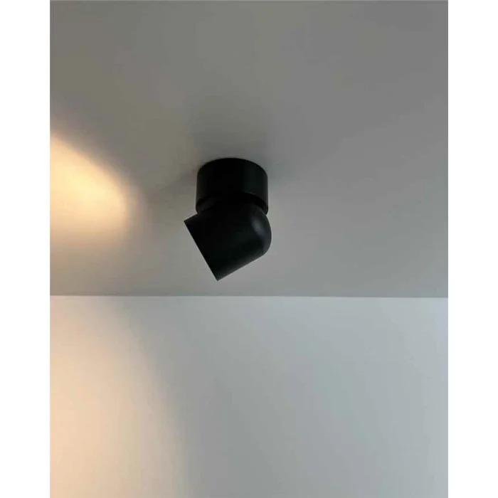 Світильник поворотний точковий, бра Nowodvorski 11346 Oscar GU10 1x15W IP54 чорний