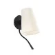 Бра - Faro 20032-88 LUPE Black/beige table lamp with reader Бра - Faro 20032-88 LUPE Black/beige table lamp with reader