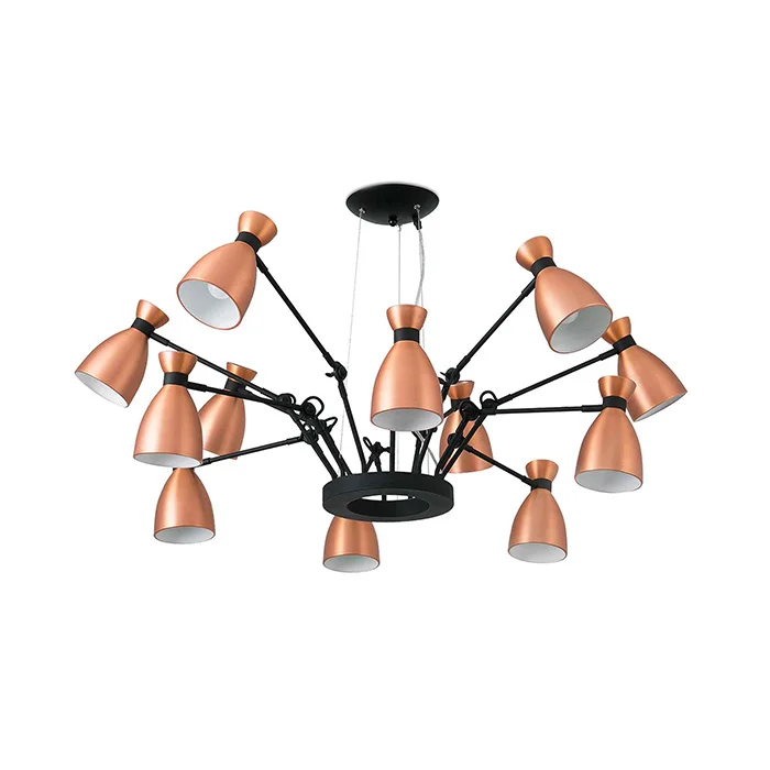 Люстра Faro 20047 Retro 12L Copper pendant lamp