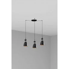Підвісний світильник Faro 20050-3L Retro 3L Black and copper pendant lamp