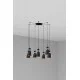Люстра Faro 20050-7L Retro 7L Black and copper pendant lamp
