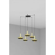 Люстра Faro 20161-5L Whizz 5L Golden/black pendant lamp