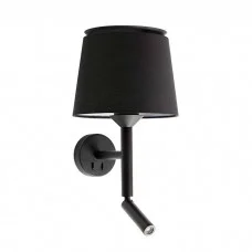 Бра - Faro 20303-93 SAVOY Black/black wall lamp with reader Бра - Faro 20303-93 SAVOY Black/black wall lamp with reader