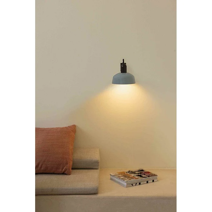 Бра - Faro 20335-142 Tatawin Wall Lamp Shade Metal Blue Grayish 1xE27