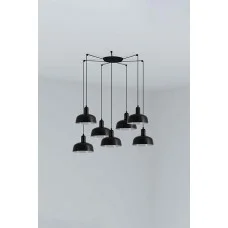 Люстра Faro 20340-117-7L Tatawin S 7L Black pendant lamp