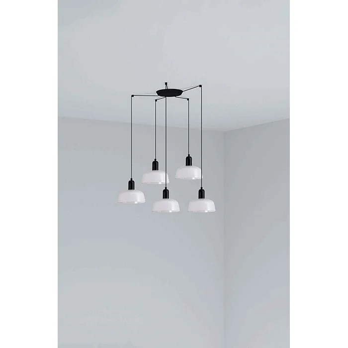 Люстра - Faro 20340-140-5L Tatawin Pendant Lamp Shade Metal S White 5xE27