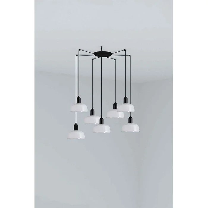 Люстра - Faro 20340-140-7L Tatawin Pendant Lamp Shade Metal S White 7xE27