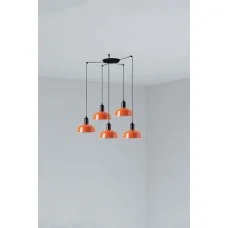 Люстра Faro 20340-143-5L Tatawin Pendant Lamp Scr. Metal S Orange Red. 5xE2