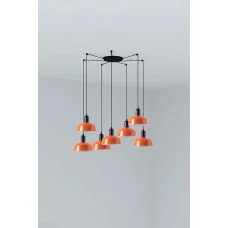 Люстра Faro 20340-143-7L Tatawin Pendant Lamp Scr. Metal S Orange Red. 7xE2