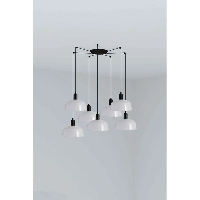 Люстра - Faro 20340-145-7L Tatawin Pendant Lamp Shade Metal M White 7xE27