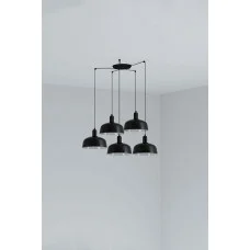 Люстра Faro 20340-146-5L Tatawin Pendant Lamp Shade Metal M Black 5xE27