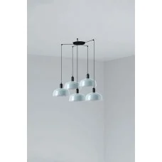 Люстра Faro 20340-147-5L Tatawin Pendant Lamp Scr. Metal M Blue Grayish 5xE