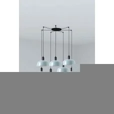 Люстра Faro 20340-147-7L Tatawin Pendant Lamp Scr. Metal M Blue Grayish 7xE