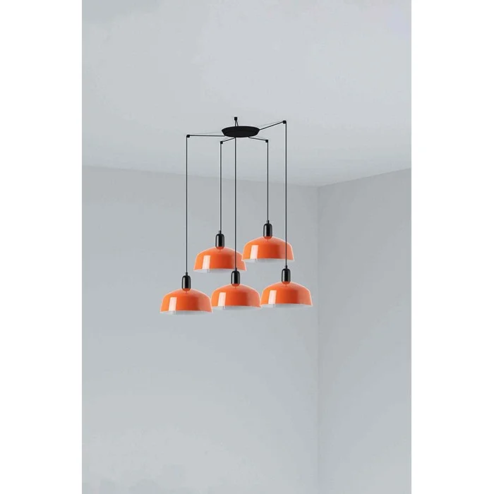 Люстра - Faro 20340-148-5L Tatawin Pendant Lamp Scr. Металл M Orange Red. 5xE2