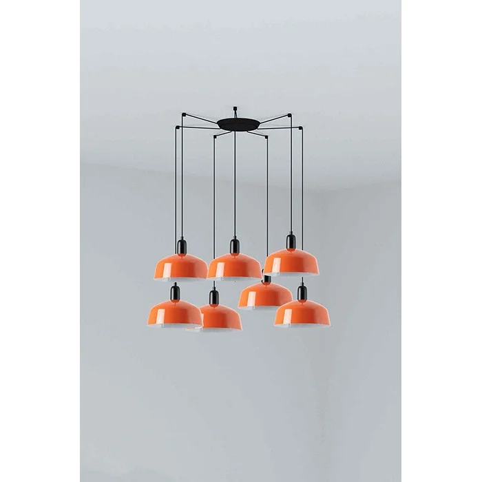 Люстра - Faro 20340-148-7L Tatawin Pendant Lamp Scr. Металл M Orange Red. 7xE2