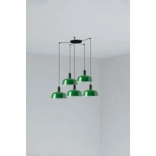 Люстра Faro 20340-149-5L Tatawin Pendant Lamp Shade Metal M Green 5xE27