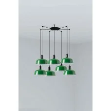 Люстра Faro 20340-149-7L Tatawin Pendant Lamp Shade Metal M Green 7xE27