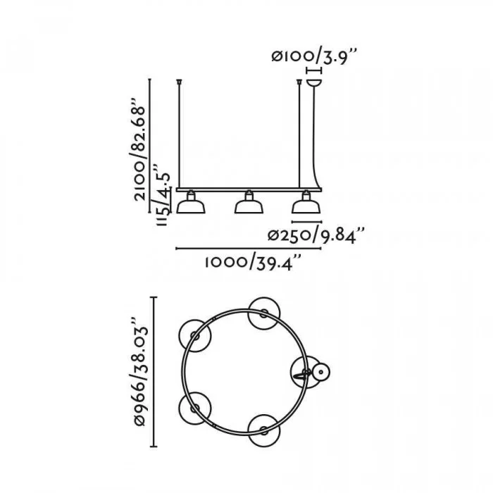 Люстра - Faro 20343-119-5L Tatawin