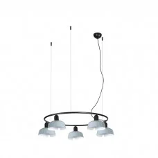 Люстра Faro 20343-142-5L Tatawin Pendant Lamp Cir. Pant.metal S Blue Gris.5