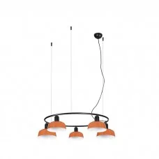 Люстра Faro 20343-143-5L Tatawin Pendant Lamp Cir. Pant.met. S Orng Roj.5xE