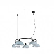 Люстра Faro 20343-147-5L Tatawin Pendant Lamp Cir. Pant.metal M Blue Gris.5