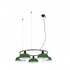 Люстра Faro 20343-149-5L Tatawin Pendant Lamp Cir. Shade Metal M Green 5xE2