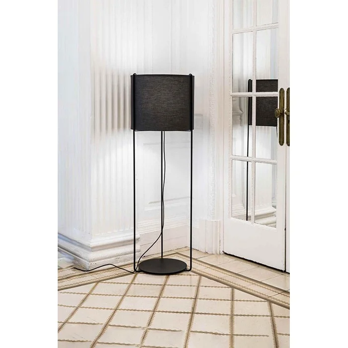 Торшер - Faro 24023-34 Drum Black/grey floor lamp Торшер - Faro 24023-34 Drum Black/grey floor lamp