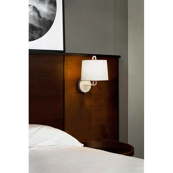 Бра - Faro 24030-01 MONTREAL White/white wall lamp Бра - Faro 24030-01 MONTREAL White/white wall lamp