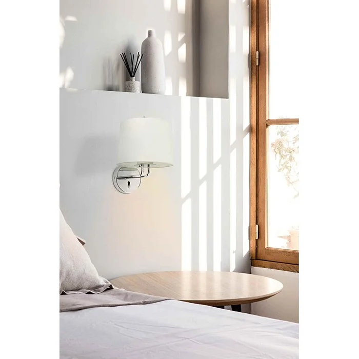 Бра - Faro 24031-01 MONTREAL Chrome/white wall lamp