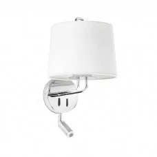 Бра - Faro 24033-01 MONTREAL Chrome/white wall lamp with reader