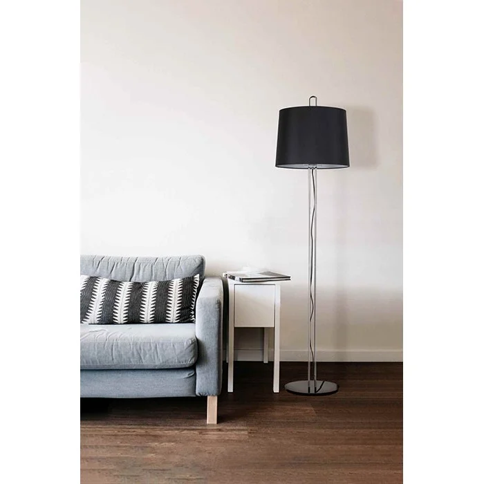 Торшер - Faro 24037-09 MONTREAL Chrome/black floor lamp