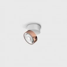 Світильник накладний стельовий LTX SOL SURF MINI, D75mm, H70mm, LED 7W 3000K, білий/мідь (02.7526.7.930.WH/CP)