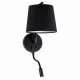 Бра - Faro 29330 BERNI Black wall lamp with reader Бра - Faro 29330 BERNI Black wall lamp with reader