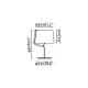 Настольная лампа Faro 29332 BERNI White table lamp Настольная лампа Faro 29332 BERNI White table lamp