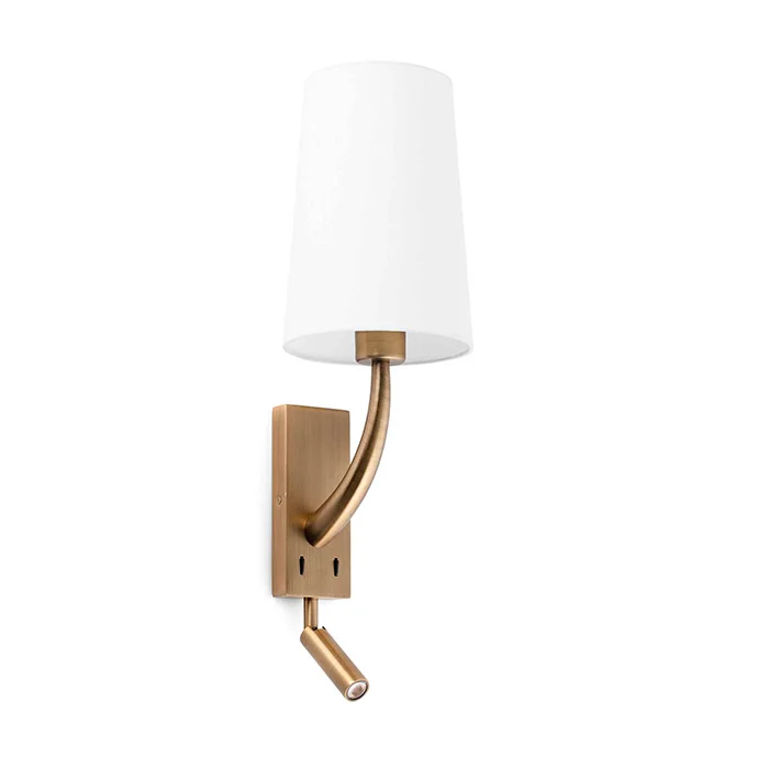 Бра - Faro 29683-19 REM Star? gold/white wall lamp with reader