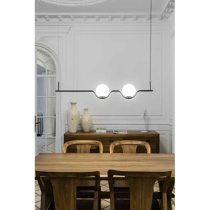 Підвісний світильник Faro 29696 Le Vita Black pendant lamp, 14 Вт, 530 лм, 2700K Підвісний світильник Faro 29696 Le Vita Black pendant lamp, 14 Вт, 530 лм, 2700K