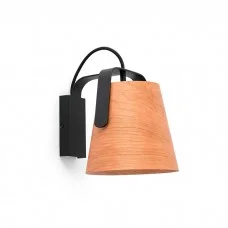 Спот - Faro 29844 STOOD Black and wood wall lamp