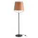 Торшер - Faro 29847 STOOD Black and wood floor lamp